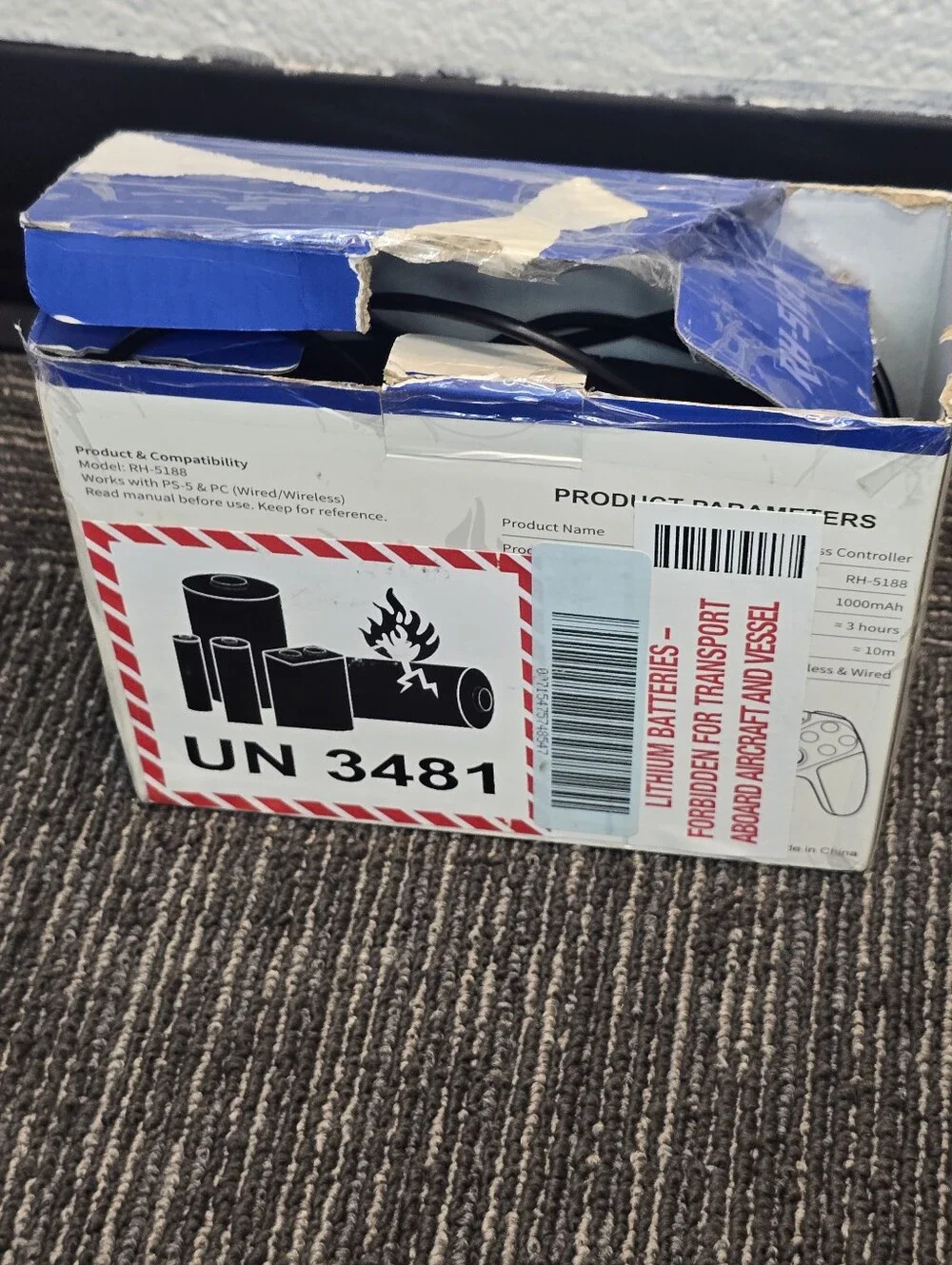 LED Wireless Controller for PS5, Compatible with PS5 Pro/Slim/PC, Dual Vibration